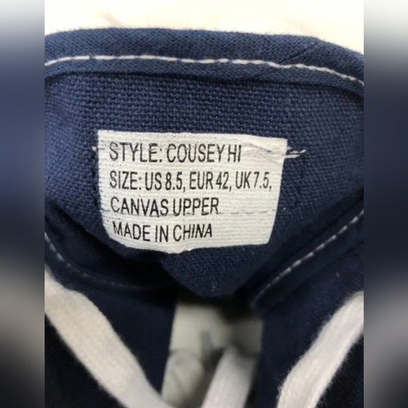 Rocawear Men's Cousey Canvas High Top Navy Sneakers Size 8.5 NWOT MSRP $39.99 - Picture 7 of 7